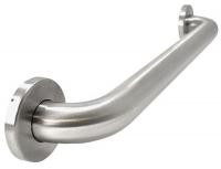 6RGG5 Grab Bar, SS, Silver, 18In L, 1-1/2In Dia.