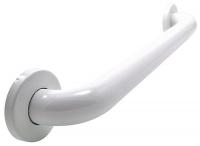 6RGH4 Grab Bar, SS, White, 18In L, 1-1/2In Dia.