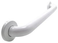 6RGH5 Grab Bar, SS, White, 24In L, 1-1/2In Dia.