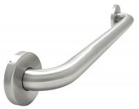 6RGJ5 Grab Bar, SS, Silver, 24In L, 1-1/4In Dia.