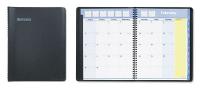 6RMJ7 Planner, Monthly, 8-1/4 x 10-7/8in, Black
