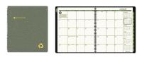 6RMK0 Planner, Monthly, 9 x 11in, Black