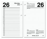 6RML2 Desk Calendar Refill, Daily, 3-1/2x6, White