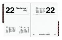 6RML6 Desk Calendar Refill, Daily, 3x3-3/4, White