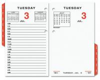 6RML8 Desk Calendar Refill, Daily, 3-1/2x6, White