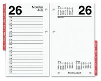 6RML9 Desk Calendar Refill, Daily, 3-1/2x6, White