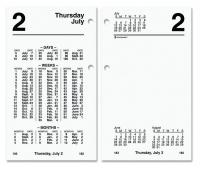 6RMN4 Desk Calendar Refill, Daily, 3-1/2x6, White