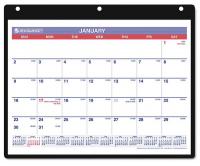 6RMP8 Desk/Wall Calendar, Monthly, 11 x 8-1/4 In
