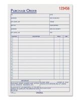 6RNH4 Purchase Order Book, 5-9/16 x 7-15/16