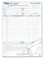 6RNL3 Bill of Lading Form, 8-1/2 x 11