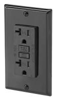 6RRE0 GFCI Receptacle, 20A, 5-20R, Black