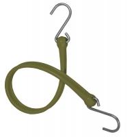 6RUH6 Bungee Strap, S-Hook, 36 In.L, Camo Green