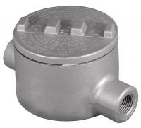 6RUV6 Conduit Outlet Box, HazLoc, C , 1-1/2Hub, Ir