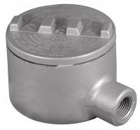 6RUX0 Conduit Outlet Box, HazLoc, E, 1/2 Hub, Iron