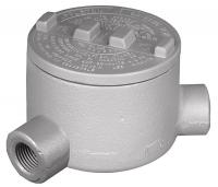 6RVF8 Conduit Outlet Box, HazLoc, N, 1/2 Hub, Alum