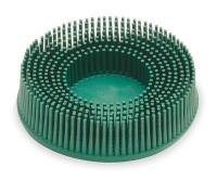 6RX79 Tapered Bristle Disc, 3 In Dia, 50G