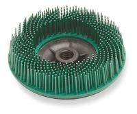 6RX96 Bristle Disc, 4.5 In Dia, 3/4 In Trim, 50G