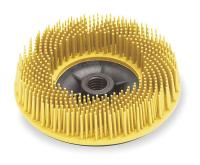 6RX97 Bristle Disc, 4.5 In Dia, 3/4 In Trim, 80G
