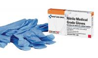 6TEV9 Disposable Gloves, Nitrile, L, Blue, PK2