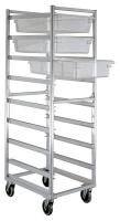6THZ8 Poly Box Storage Rack, 8 Pan Capacity