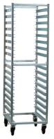 6THZ9 Poly Box Storage Rack, 16 Pan Capacity