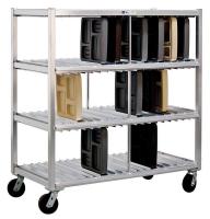 6TJD4 Mobile Tray Drying Rack, 3 Levels