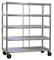 6TJD9 Mobile Tray Drying Rack, 4 Levels