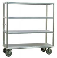 6TJE8 Queen Mary Cart, Aluminum, 4 Shelves