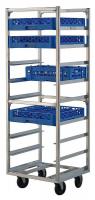 6TJF1 Mobile Cup/Glass Rack Cart