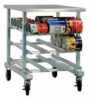 6TJG4 Can Rack, Alum Top, 25W x 35D x 35 in. H