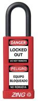 6TMH1 Lockout Padlock, KD, Red, 1/4In Shackle Dia