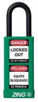6TMH6 Lockout Padlock, KA, Green, 1/4In. Dia.
