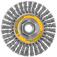 6TNG0 Stringer Wire Wheel, SS, 4 In D, 5/8-11