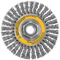 6TNG3 Twist Wire Wheel, Carbon, 5 In D, 5/8-11