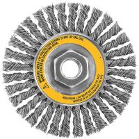 6TNG7 Cable Twist Wire Wheel, SS, 6 In D, 5/8-11