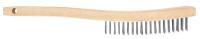 6TNH1 Scratch Brush, Rows 3 x 19, Carbon Steel