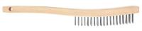 6TNH2 Curved Scratch Brush, Rows 3 x 19, SS Wire