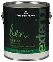 15G256 Exterior Paint, Flat, 1 gal, Kittery Point