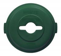 6TUC2 Recycling Single Stream Lid, Grn, 24 In. L