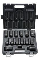 6TZN3 Socket Set, 3/4 In Dr, SAE, Impact, 14 Pcs