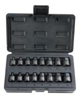 6TZU8 Socket Set, 3/8 In Dr, SAE, Impact, 16 Pcs