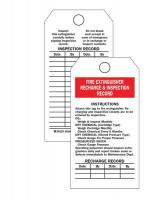 6U908 Fext Recharge &amp; Mal Nt Rcd Tag, OSHA, PK25