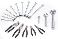 6UAH0 Tool Set, Wrench, Pliers, SAE/Metric, 18 Pcs