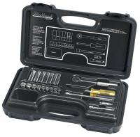 6UAL8 Socket Set, 1/4 In Dr, Metric, Std, 21 Pcs