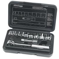 6UAN2 Socket Set, 3/8 In Dr, SAE, Standard, 11 Pcs