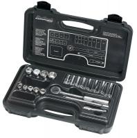 6UAN7 Socket Set, 3/8 In Dr, SAE, Standard, 20 Pcs