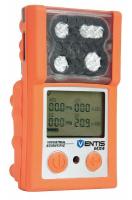 6UAU9 Multi-Gas Detector, 4 Gas, -4 to 122F, LCD