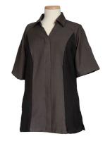 6UCY7 Women&#39;s Shirt, Granite/Raven, XL