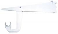 6UDK0 12 IN Wht Dual-Trak Shelf and Rod Brkt