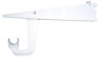 6UDK0 12 IN Wht Dual-Trak Shelf and Rod Brkt